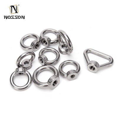 Sistema de medición de triángulo de anillo de levantamiento de nueces de ojos Imperial Pulgada de hilo fino polaco DIN582 Eyenut M6 M8 M10 M12 M16 M20 M24