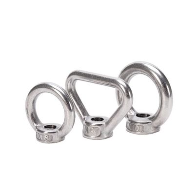 Nido grueso M10 M12 SS316 304 Triángulo de la nuca del arco redondo anillo de elevación de la nuca del ojo para el cable de acero al carbono profesional