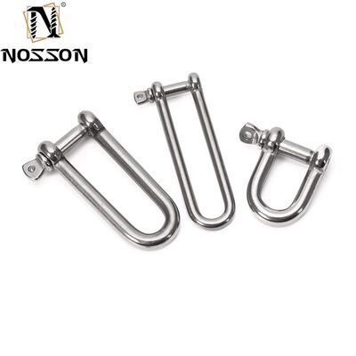 Tecnología de fundición de precisión 8mm profesional 316 cerrojo de acero inoxidable Tipo D grilletes con pin de cuello de tornillo