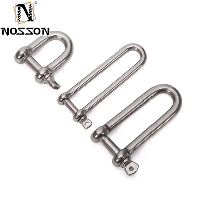 Tecnología de fundición de precisión 8mm profesional 316 cerrojo de acero inoxidable Tipo D grilletes con pin de cuello de tornillo
