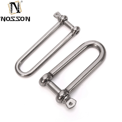 Tecnología de fundición de precisión 8mm profesional 316 cerrojo de acero inoxidable Tipo D grilletes con pin de cuello de tornillo