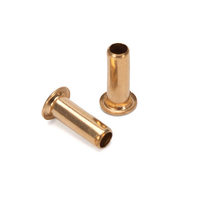 GB Estándar de acero hueco tubulado personalizar remaches de latón DIN7340 para el cinturón ANSI / ASME acabado brillante