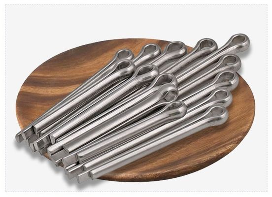 Pinos de separación de acero inoxidable A2 A4 304 316 Pinos galvanizados de resorte Cotter Compatibles con DIN94 para aplicaciones de trabajo pesado