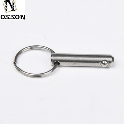 Pin de bola de liberación rápida de acero inoxidable con diseño de pin de resorte duradero y material de acero al carbono resistente a la corrosión