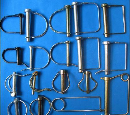 Pin de resorte para la liberación rápida y el bloqueo de las piezas de maquinaria de construcción de acero al carbono