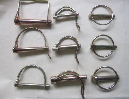 Pin de resorte para la liberación rápida y el bloqueo de las piezas de maquinaria de construcción de acero al carbono