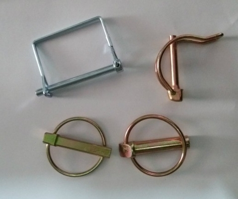 Acero inoxidable 201/304/316 resistente a la corrosión redondo cuadrado de liberación rápida de alambre cerradura pin linch pin con acabado de zinc