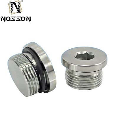 Enchufe de tubería de acero inoxidable DIN908 enchufe de cabeza de toma hexagonal enchufes de tornillo de accionamiento interno enchufes de tornillo de 10 mm