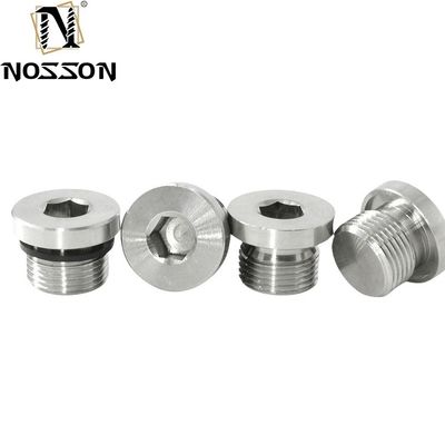 Enchufe de tubería de acero inoxidable DIN908 enchufe de cabeza de toma hexagonal enchufes de tornillo de accionamiento interno enchufes de tornillo de 10 mm
