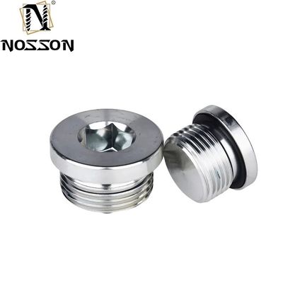 10 mm ALLOY acero inoxidable Hexagonal enchufe de tubería de conexión tornillo Din908 con tratamiento de zinc Protección garantizada por 10-