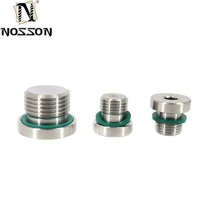 10 mm ALLOY acero inoxidable Hexagonal enchufe de tubería de conexión tornillo Din908 con tratamiento de zinc Protección garantizada por 10-