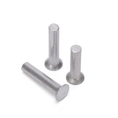 JIS estándar de aluminio sólido de remachado de la vara de la varilla de diámetro 2mm 3mm 4mm 5mm 6mm GB869 Plano contra el hundimiento de la cabeza punzón auto-conexión