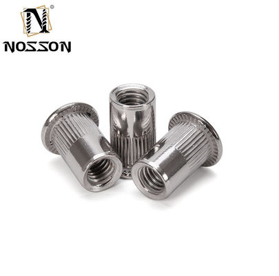 304 acero inoxidable zincado acero carbono óxido negro contrafundido cabeza plana agrietada nuez de remache ciego para la construcción