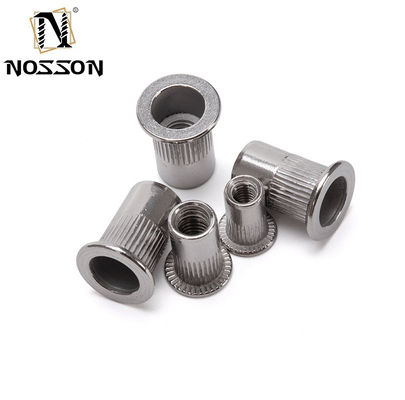 En stock acabado galvanizado impermeable de acero al carbono cabeza plana cuerpo redondo roscado clavija ciega nuez M14 listo para la compra inmediata