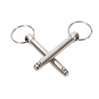 Aeronavegación General Industria Óxido de vapor Nitruro Finish de liberación rápida Pin de bloqueo de bola con anillo Acero inoxidable de precisión personalizado