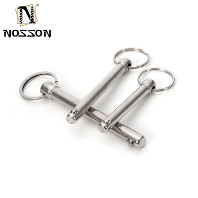 Aeronavegación General Industria Óxido de vapor Nitruro Finish de liberación rápida Pin de bloqueo de bola con anillo Acero inoxidable de precisión personalizado
