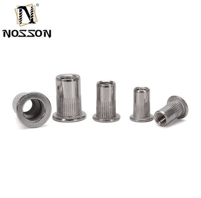 M3 CN1-CB-S Nut de remache de acero cilíndrico con brida y muescas estándar de 20000 en acero inoxidable 304