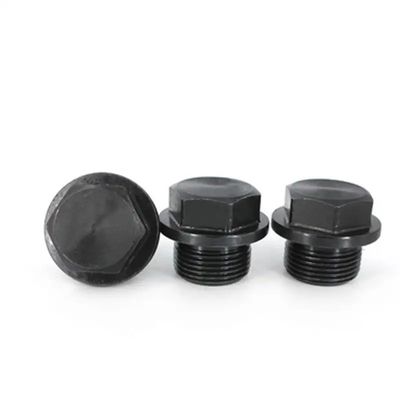 ALLAIO Hierro Acero de carbono Gr4.8 Gr8.8 Gr10.9 Gr12.9 ASTM A325 GR A B C Óxido negro Hexágono de trabajo Hexágono cabeza de tubería enchufe DIN910