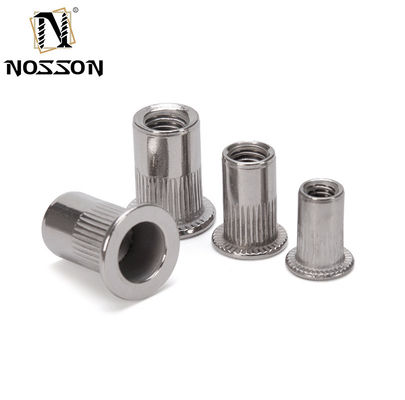 M3 CN1-CB-S Nut de remache de acero cilíndrico con brida y muescas estándar de 20000 en acero inoxidable 304
