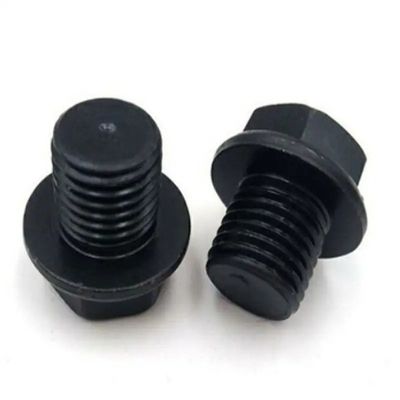 ALLAIO Hierro Acero de carbono Gr4.8 Gr8.8 Gr10.9 Gr12.9 ASTM A325 GR A B C Óxido negro Hexágono de trabajo Hexágono cabeza de tubería enchufe DIN910