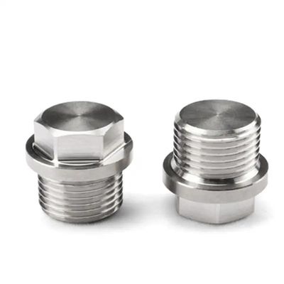 10 Materiales de aleación de grado industrial DIN910 de acero inoxidable Hex cabeza de tornillo de tubería enchufe para sus necesidades