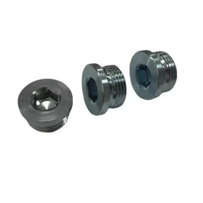 10 Materiales de aleación de grado industrial DIN910 de acero inoxidable Hex cabeza de tornillo de tubería enchufe para sus necesidades