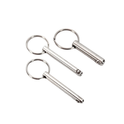 5mm*40mm de acero inoxidable de liberación rápida Pin de bloqueo de bolas Pin de enganche Pin de plata Vida útil más larga TiCN acabado para aplicaciones versátiles