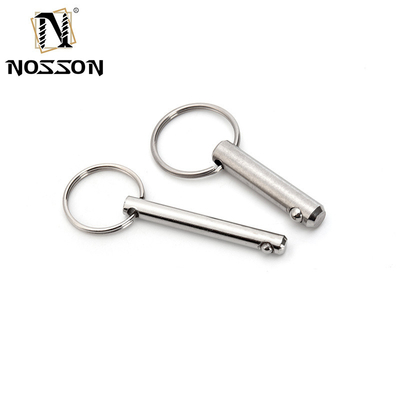 5mm*40mm de acero inoxidable de liberación rápida Pin de bloqueo de bolas Pin de enganche Pin de plata Vida útil más larga TiCN acabado para aplicaciones versátiles