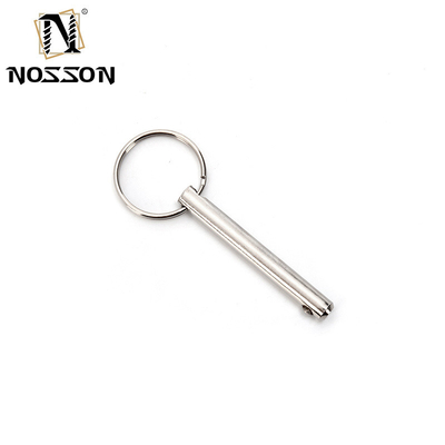 5mm*40mm de acero inoxidable de liberación rápida Pin de bloqueo de bolas Pin de enganche Pin de plata Vida útil más larga TiCN acabado para aplicaciones versátiles