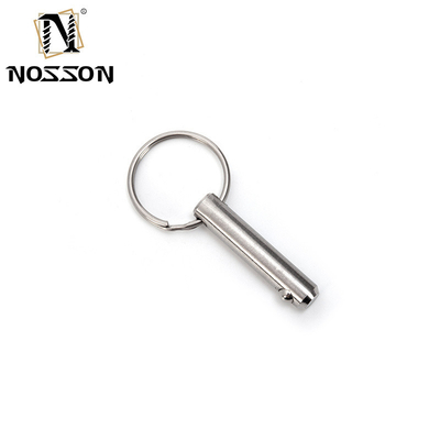 5mm*40mm de acero inoxidable de liberación rápida Pin de bloqueo de bolas Pin de enganche Pin de plata Vida útil más larga TiCN acabado para aplicaciones versátiles