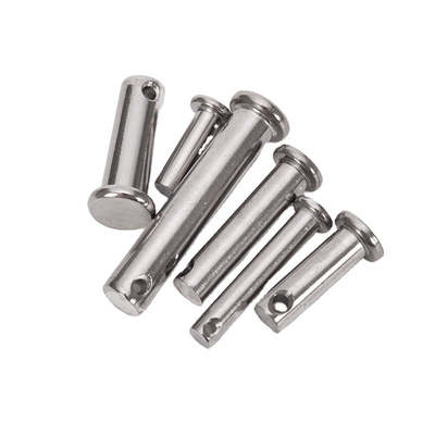 A2 A4 Acero inoxidable de cabeza plana de eje de clavis con agujero para agujas de resorte TiCN resistente a la corrosión