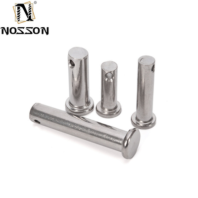 A2 A4 Acero inoxidable de cabeza plana de eje de clavis con agujero para agujas de resorte TiCN resistente a la corrosión