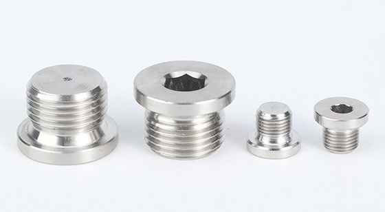 Resistente a la corrosión Industrial 304 de acero inoxidable Hexágono interior cabeza bloqueada cabeza tapada conectores de tubería de metal aceite enchufe
