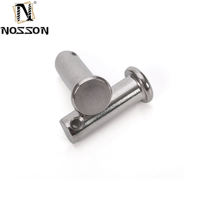 A2 A4 Acero inoxidable de cabeza plana de eje de clavis con agujero para agujas de resorte TiCN resistente a la corrosión