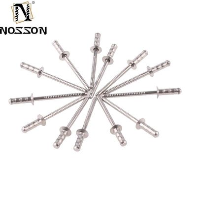 DIN Estándar de aluminio de acero inoxidable estilo de desbloqueo de agarre múltiple abierto cerrado de extremo ciego Rivet pop para productos blancos