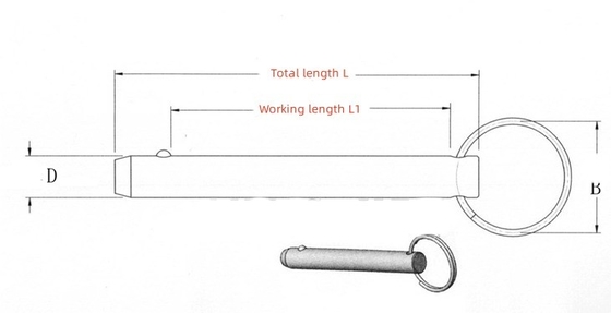 Envío aéreo Pin de liberación rápida de acero inoxidable de plata para Bimini Top resistente a la corrosión