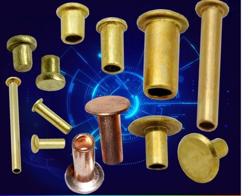 Rivet de cobre de cabeza redonda de latón estándar ISO para una construcción resistente y un diseño personalizado