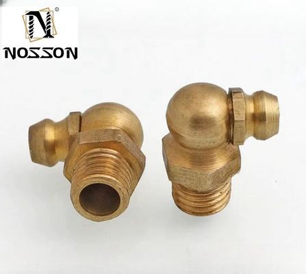 Tamaño personalizado Todos los hilos pezón 6mm 8mm 10mm 12mm 45 90 grados Grasa ajustable para automóviles Reducción de código de cabeza hexagonal