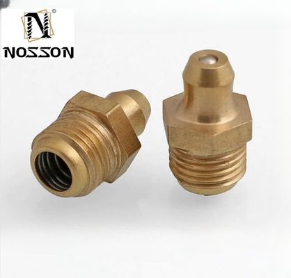 Tamaño personalizado Todos los hilos pezón 6mm 8mm 10mm 12mm 45 90 grados Grasa ajustable para automóviles Reducción de código de cabeza hexagonal