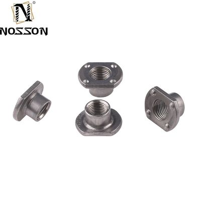 Partes de maquinaria industrial JIS estándar M4 M5 M6 T-Nut de acero al carbono con hoyos de soldadura en punto de nueces en acabado de óxido negro