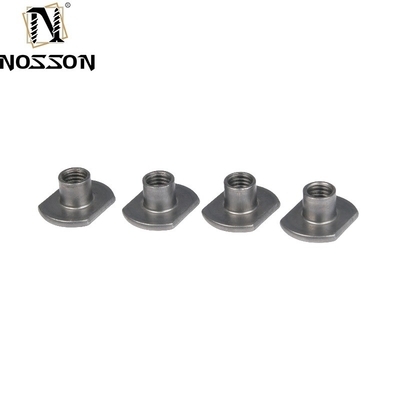 M6 M8 M10 Conector de muebles de acero inoxidable Base redonda plana Barril roscado T Noca de soldadura para aplicaciones de sistemas de petróleo y gas