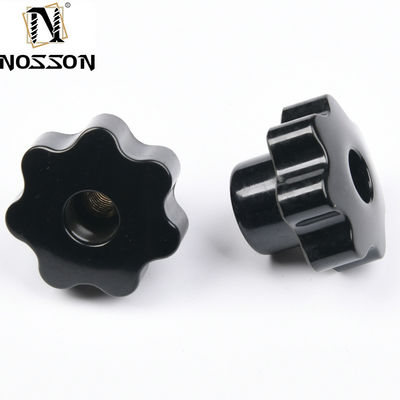 DIN estándar M5 M6 M8 de acero inoxidable de plástico Bakelita perno con tres cabezas de apretamiento manual para medición métrica