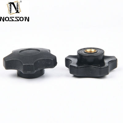 Suministro directo 32 Diamante a través del agujero Nuts de cabeza de pegamento ajuste de tornillo manual Knob Nut núcleo de cobre M4m5m6m8 acero inoxidable