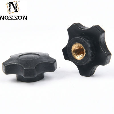 Suministro directo 32 Diamante a través del agujero Nuts de cabeza de pegamento ajuste de tornillo manual Knob Nut núcleo de cobre M4m5m6m8 acero inoxidable