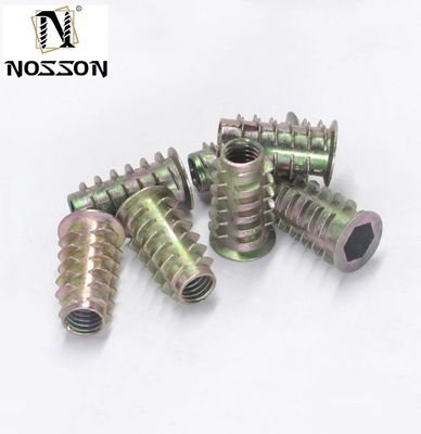 Acero inoxidable 201/304/316 Muebles con rosca de inserción para la reparación de muebles de madera M5 M6 M8 Sistema métrico de medición