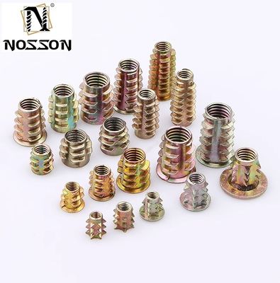 Acero inoxidable 201/304/316 Muebles con rosca de inserción para la reparación de muebles de madera M5 M6 M8 Sistema métrico de medición