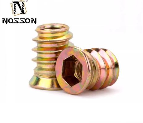 Sistema métrico de medición de acero inoxidable 201/304/316 M6 M8 M10 Nueces de inserción de madera roscada para muebles y de larga duración