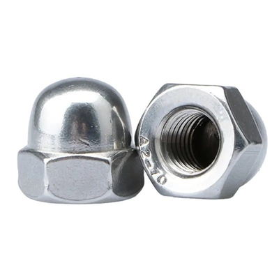 Sistema de medición métrico 304 316 Acero inoxidable Hexagon Cap Nut M3 m4 m5 m8 DIN1587 Hex Dome Acorn Nut para la minería duradera