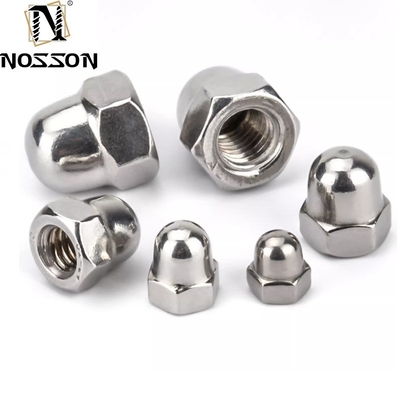 Sistema de medición métrico 304 316 Acero inoxidable Hexagon Cap Nut M3 m4 m5 m8 DIN1587 Hex Dome Acorn Nut para la minería duradera
