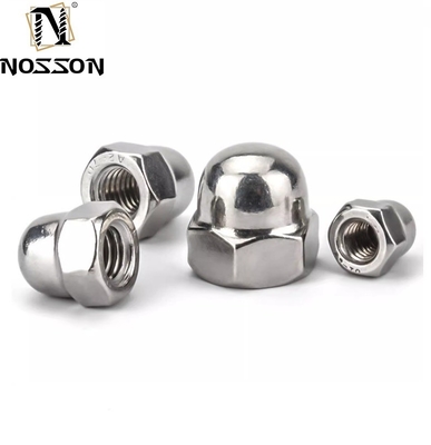 Sistema de medición métrico 304 316 Acero inoxidable Hexagon Cap Nut M3 m4 m5 m8 DIN1587 Hex Dome Acorn Nut para la minería duradera